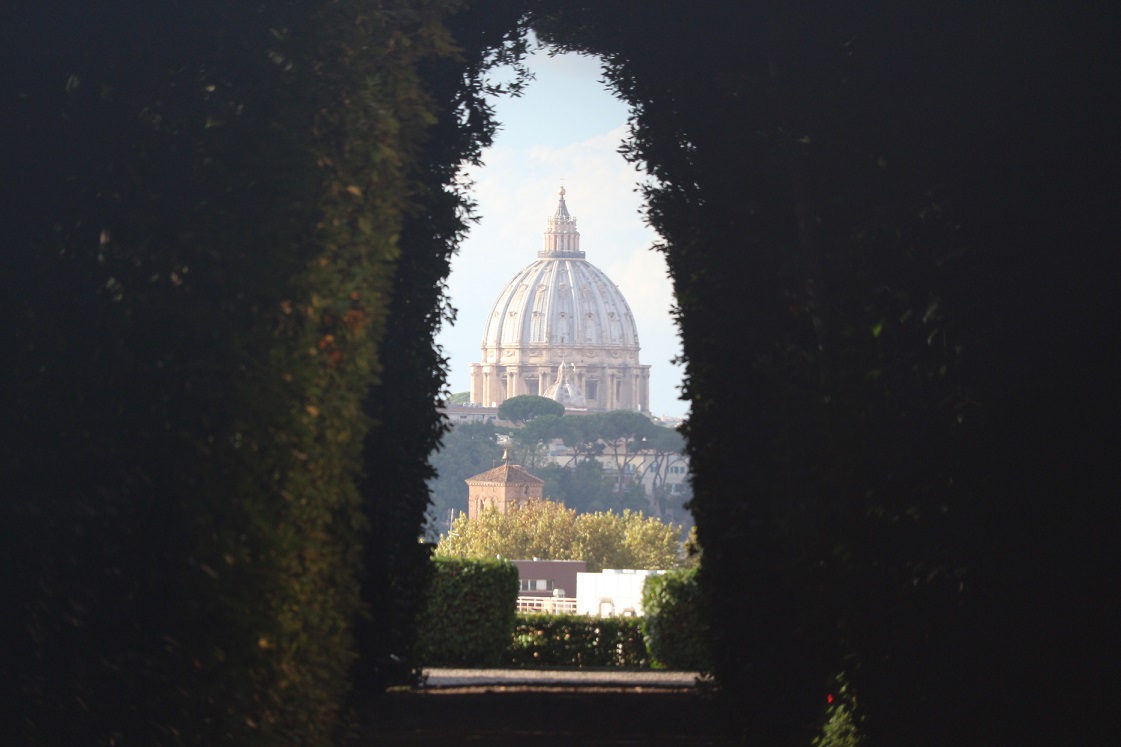 View through a keyhole on Avertine hill