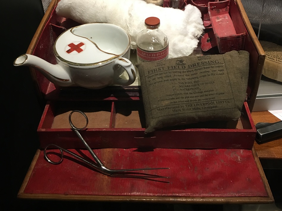 A battlefield medical kit from 1916