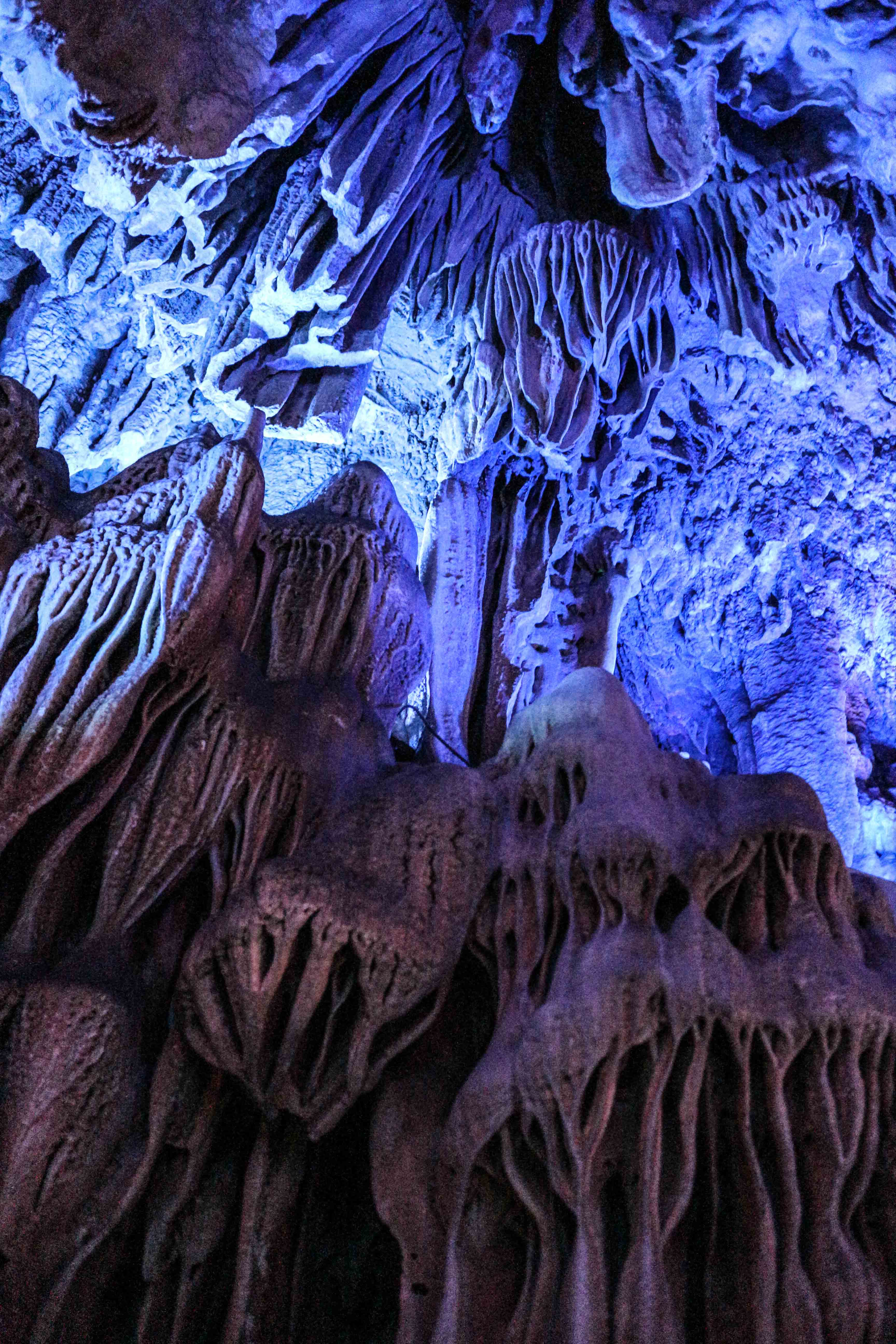 Reed Flute Cave Guilin stalactites and stalagmites
