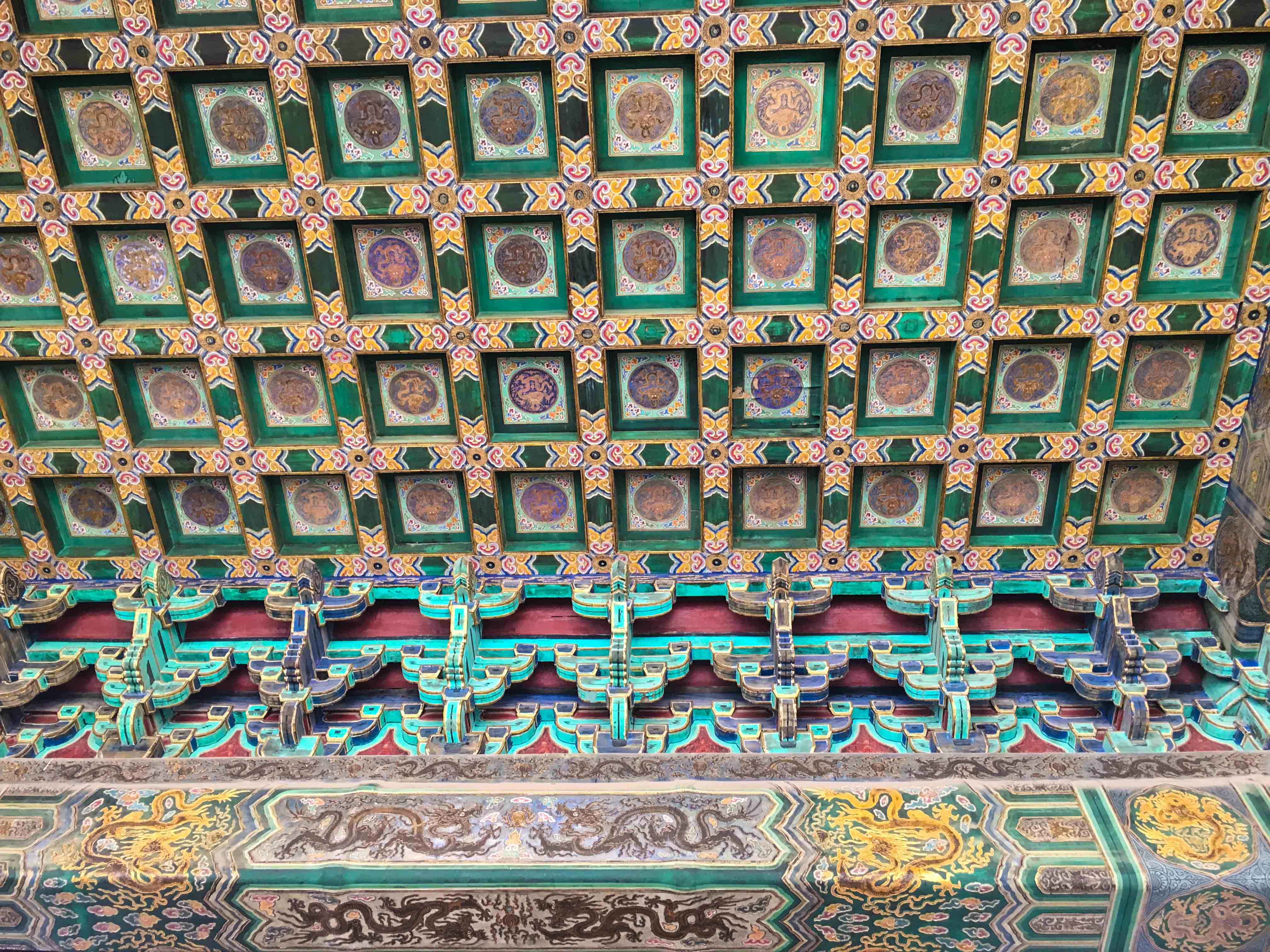 Forbidden city beijing ceiling