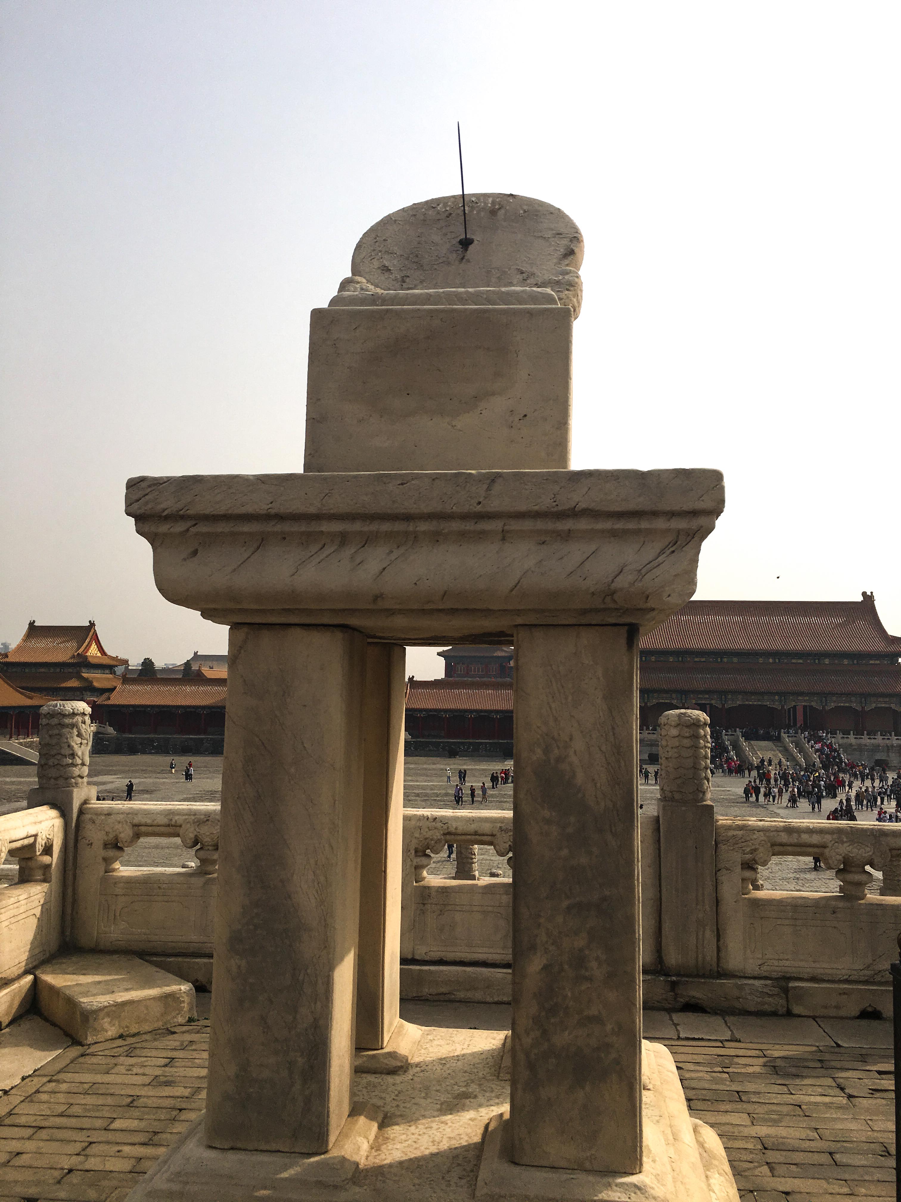 Sun dial in the Forbidden City Beijing