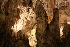 Rock formations within Postojna caves