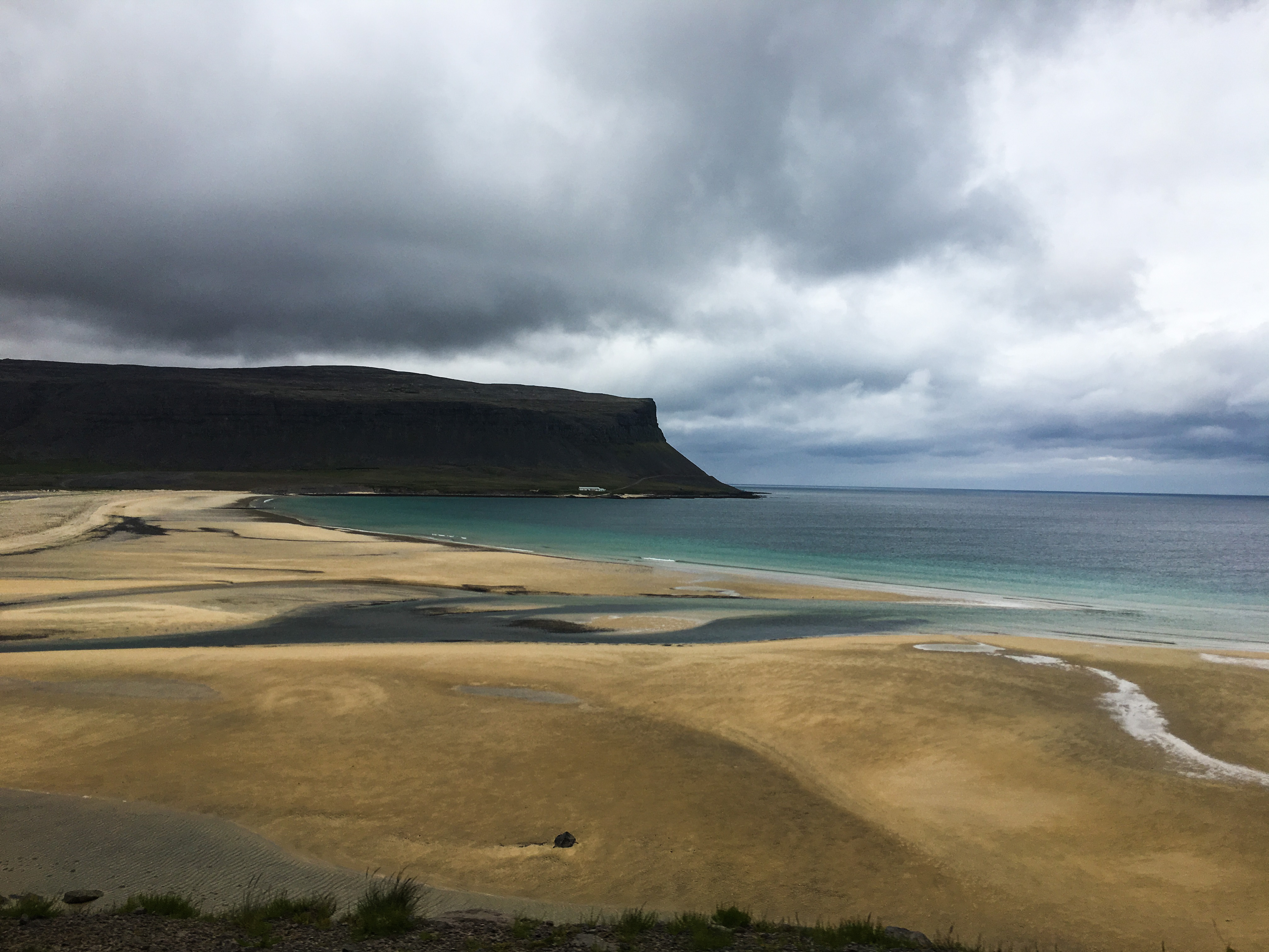 Red Sand Beach near Latrabjarg Westfjords Iceland