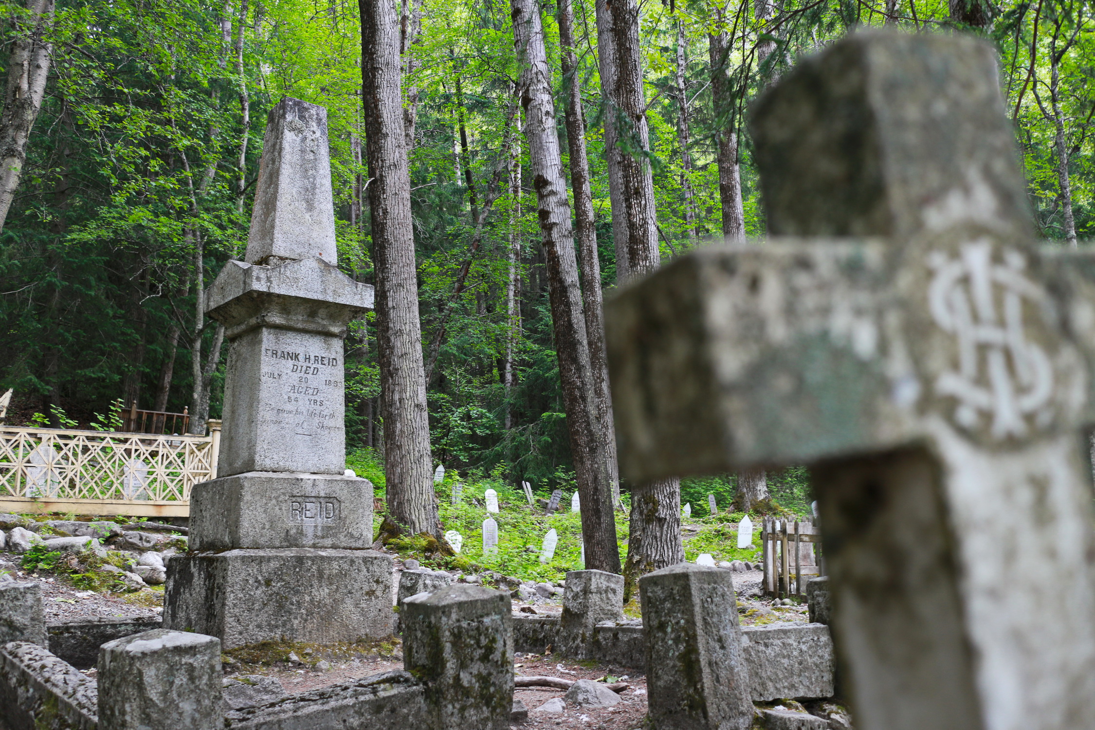 Gold Rush Cemetery in Skagway Alaska