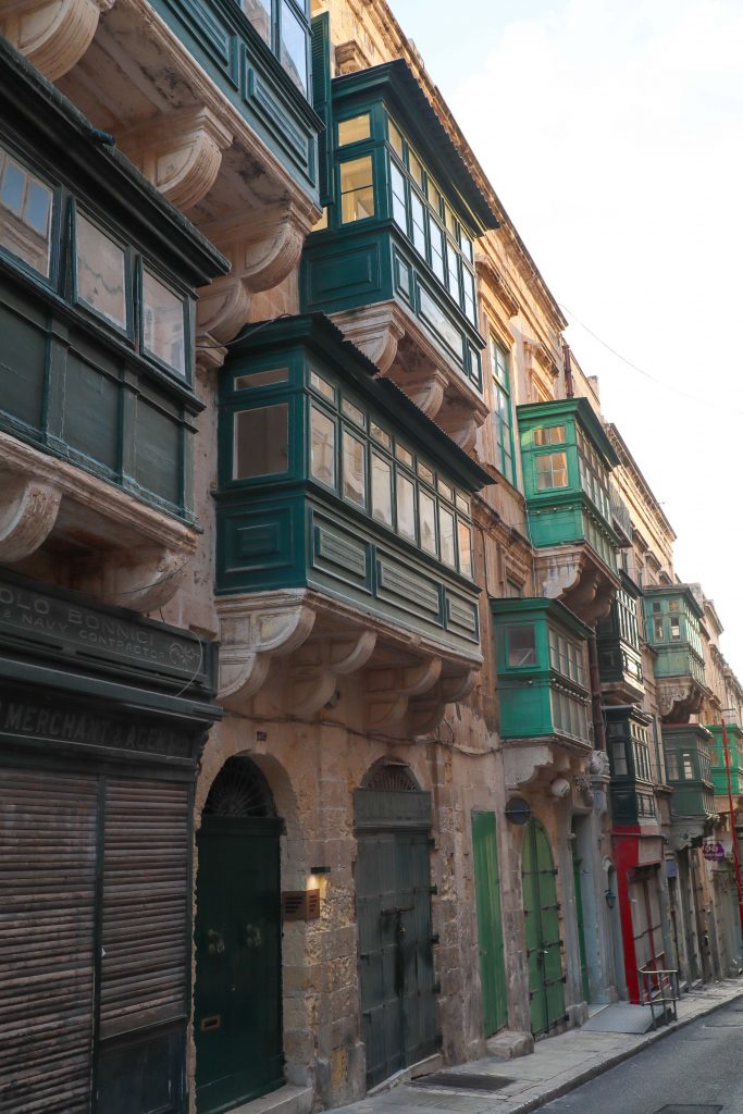 Green Maltese balcony