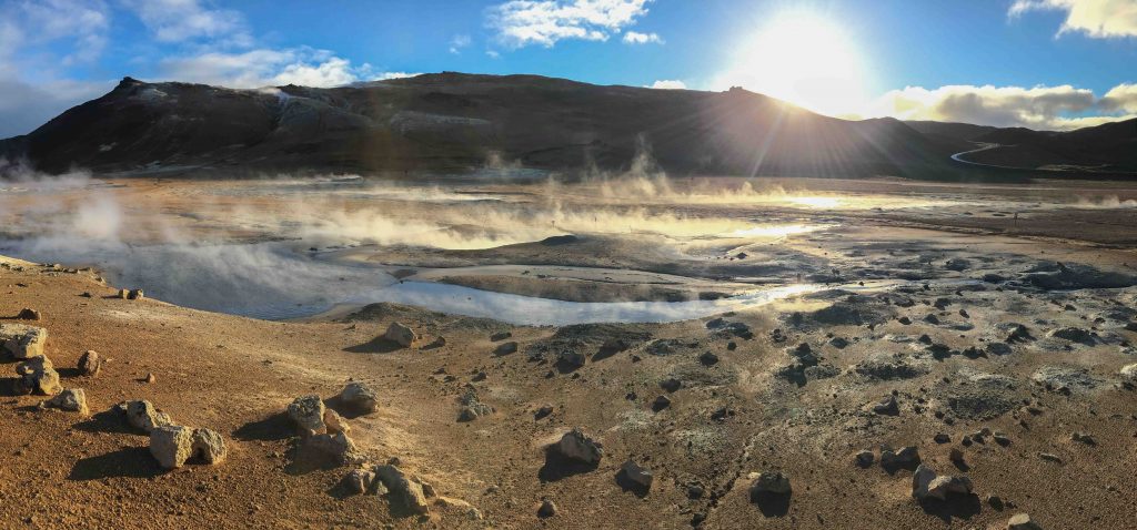 Steamy Namafjall Hverir, Iceland