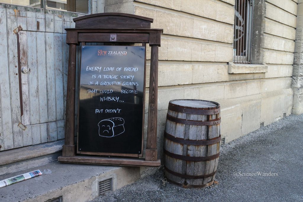 Oamaru whiskey sign